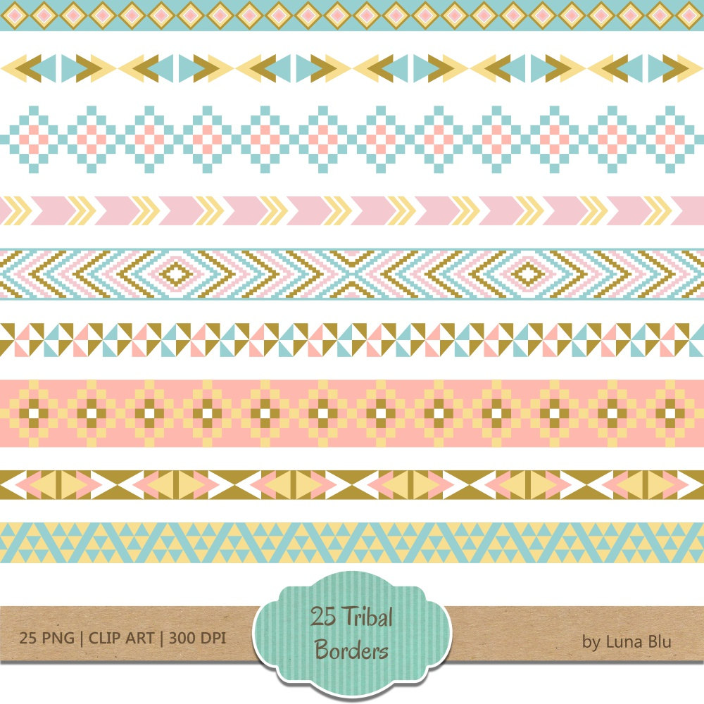 This Is A Digital File - Aztec Borders, Transparent background PNG HD thumbnail