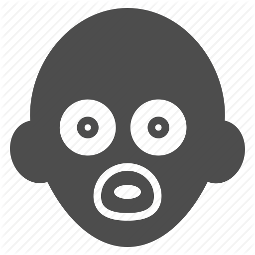 Babe, Baby Head, Birth, Child, Children, Kid, Kids Icon - Babae Black And White, Transparent background PNG HD thumbnail
