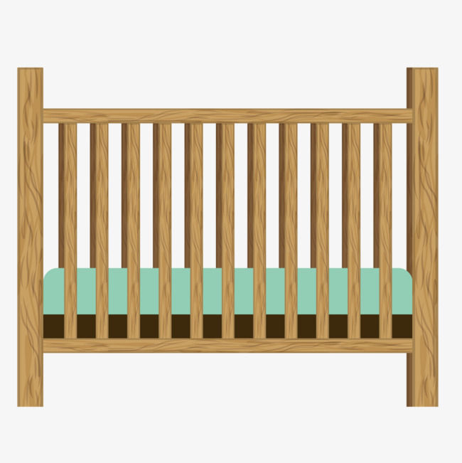 Wooden Cribs, Wooden, Baby, Crib Png And Vector - Baby Bed, Transparent background PNG HD thumbnail