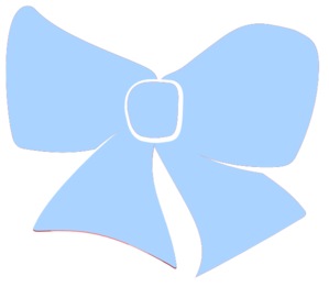 Baby Blue Hair Bow Clip Art - Baby Blue Bow Tie, Transparent background PNG HD thumbnail