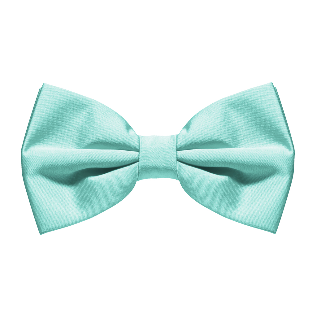 Baby Blue Knitted Bow Tie in 