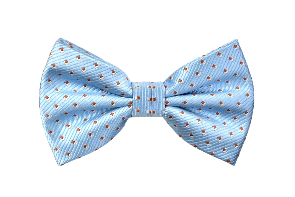 Spotted Selby Bow Tie In Baby Blue - Baby Blue Bow Tie, Transparent background PNG HD thumbnail