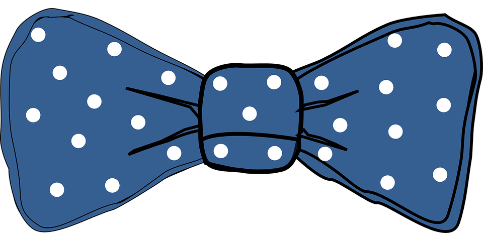 Tie Dots Bow Blue Fashion Elegant - Baby Blue Bow Tie, Transparent background PNG HD thumbnail