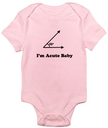 Acute Baby   Geometry Geek   Infant Body Suit - Baby Body, Transparent background PNG HD thumbnail