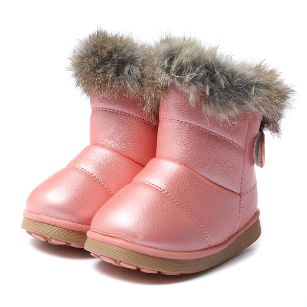 Baby Boot Png - Baby Children Snow Boots Pu Leather Warm Shoes, Transparent background PNG HD thumbnail
