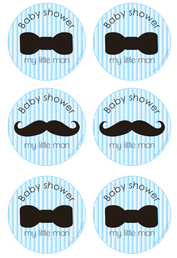 Little Man Baby Shower Free Printable Cupcake Toppers - Baby Bow Tie, Transparent background PNG HD thumbnail
