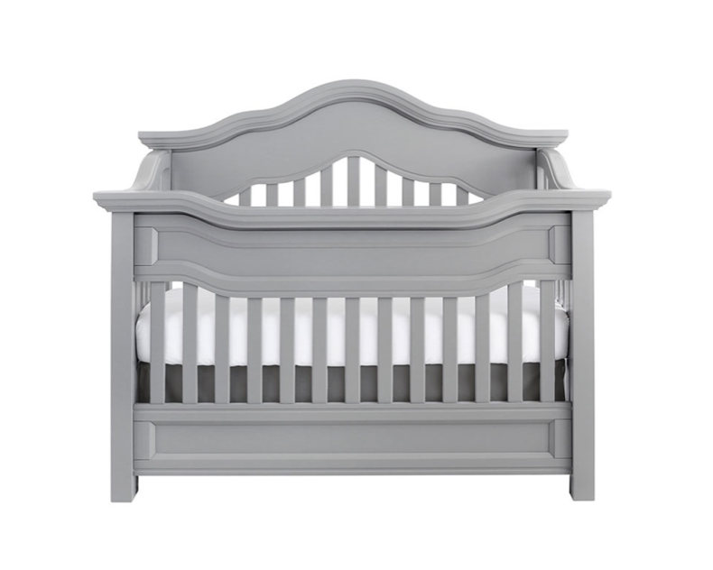 Baby Appleseed Millbury Convertible Crib In Moon Grey - Baby Boy Crib, Transparent background PNG HD thumbnail