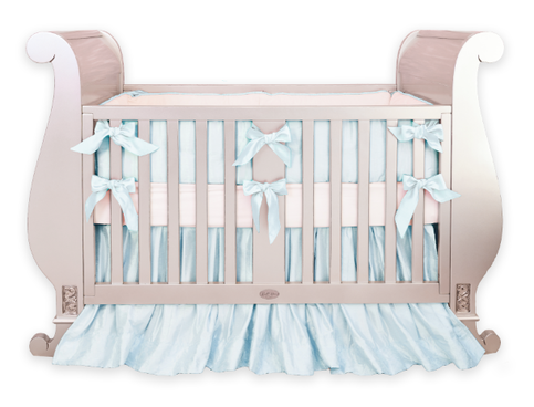 Baby Blue Silk Crib Bedding Link On Pinterest View Full Size - Baby Boy Crib, Transparent background PNG HD thumbnail