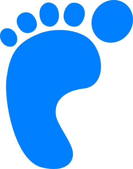 Baby Boy Lion Clipart Left Footprint Blue Hi. - Baby Boy Items, Transparent background PNG HD thumbnail