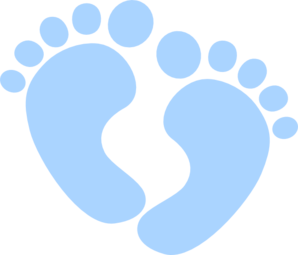 Baby Feet Clipart - Baby Boy Items, Transparent background PNG HD thumbnail