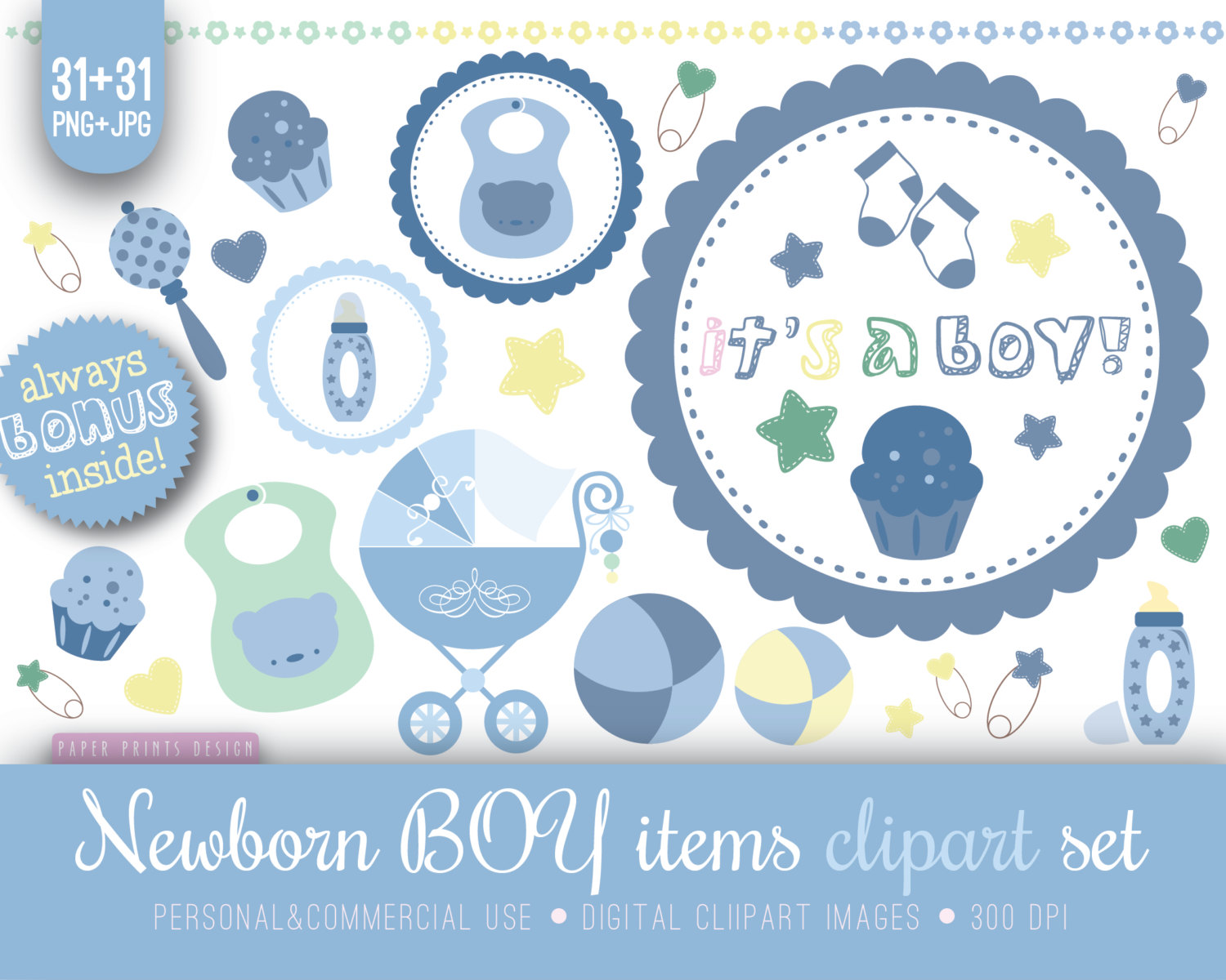  - Baby Boy Items, Transparent background PNG HD thumbnail