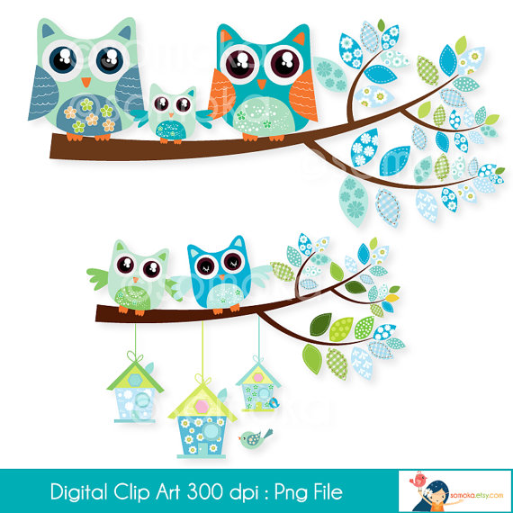 Cute Family Owls Clipart Set, Nursery Baby Boy   Bb002, Great For Scrapbooking, Making Cards, Tags And Invitations. - Baby Boy Owl, Transparent background PNG HD thumbnail