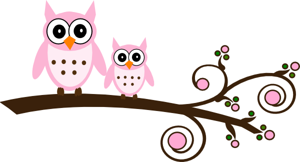 Cute Family Owls Clipart Set,