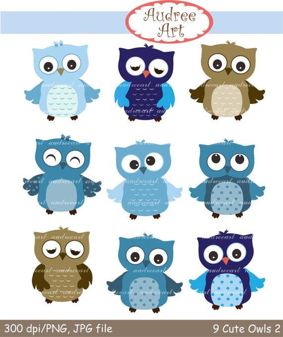 Items Similar To Blue Owls Clip Art _ 9 Baby Boy Owls Clip Art, Cute Owls Clip Art,blue Owls,boy Birthday,blue Brown Owls,color Owls, Owl , Instant Download Hdpng.com  - Baby Boy Owl, Transparent background PNG HD thumbnail