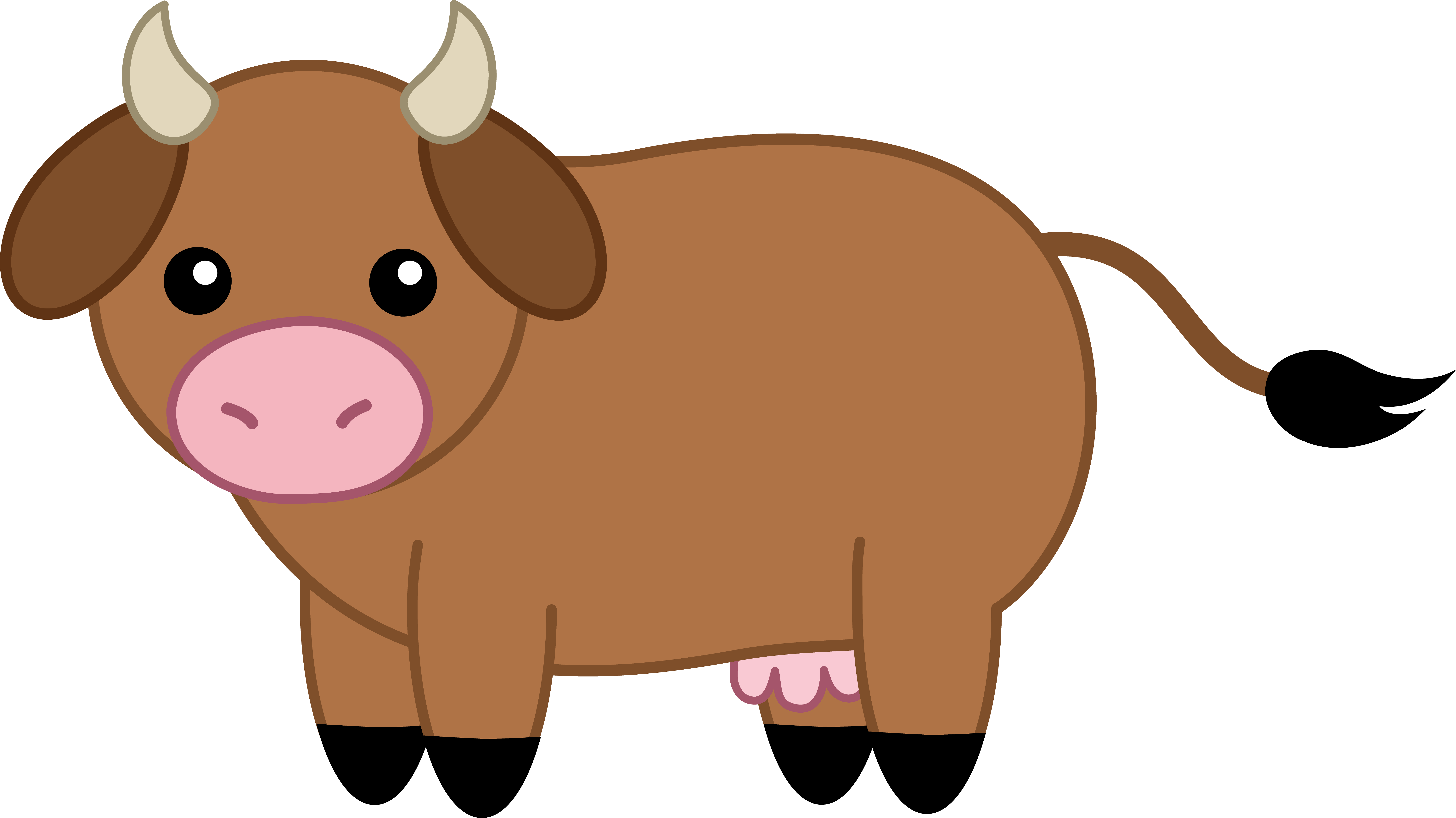 Animal Clipart Hd Desktop - Baby Cow, Transparent background PNG HD thumbnail