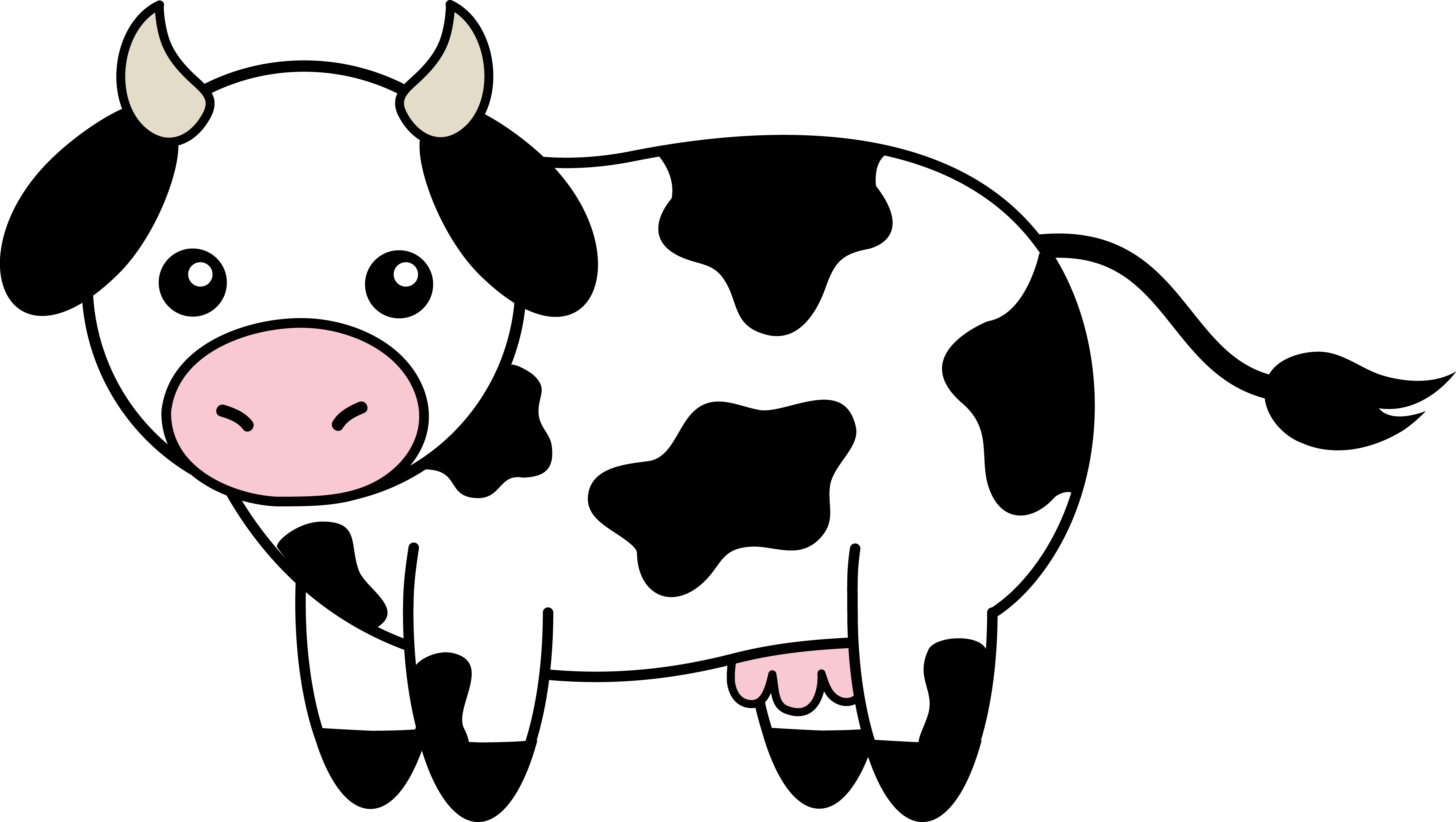 Cow 3 small clipart 300pixel 