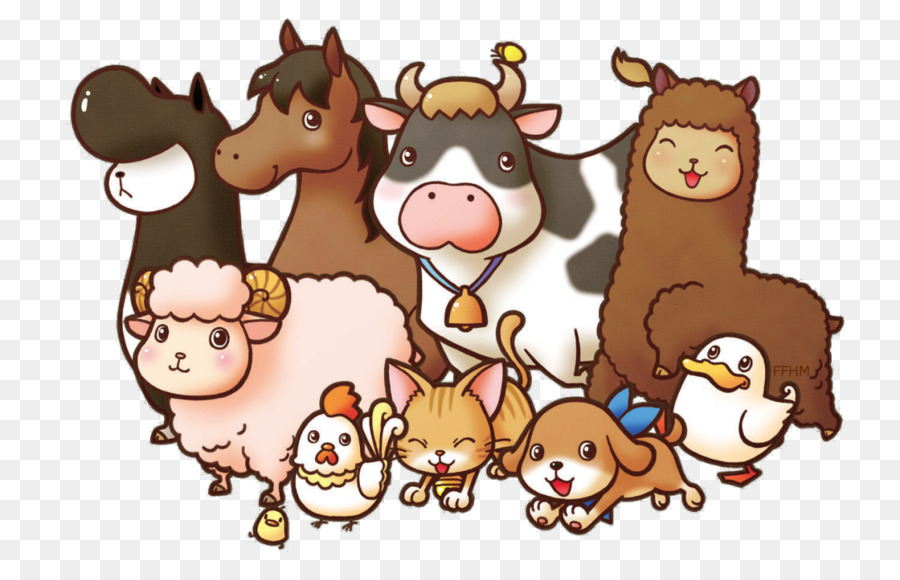 Baby Jungle Animals Farm Livestock Clip Art   Animals - Baby Farm Animals, Transparent background PNG HD thumbnail