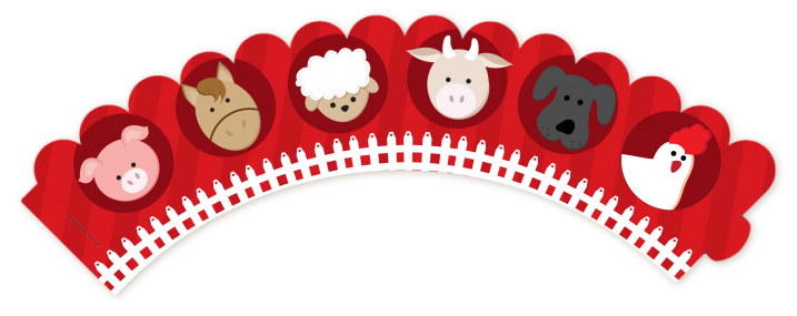 Farm Animals   Baby Shower Cupcake Wrappers - Baby Farm Animals, Transparent background PNG HD thumbnail