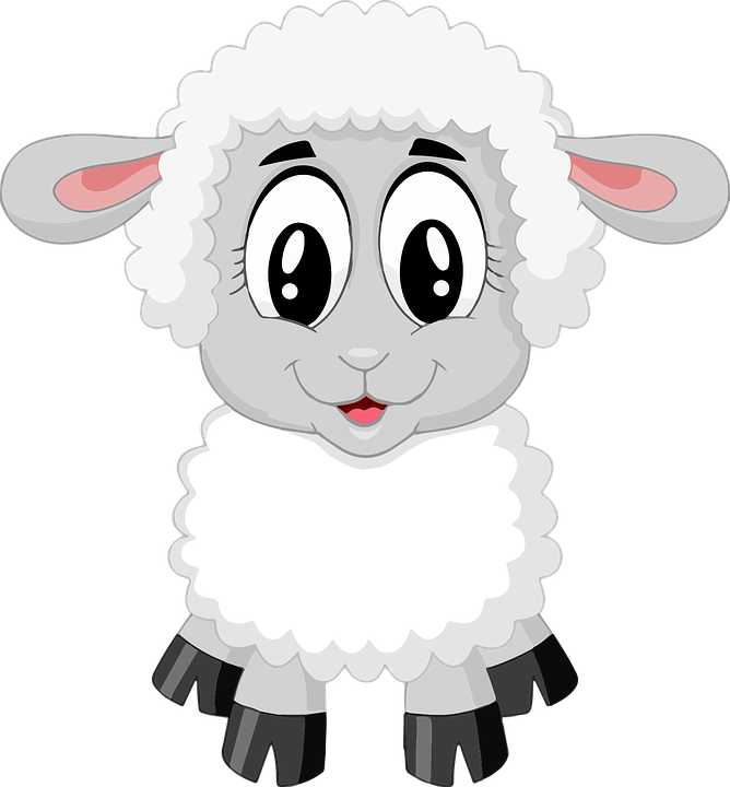 Lamb Sheep Cute Farm Animal Baby - Baby Farm Animals, Transparent background PNG HD thumbnail