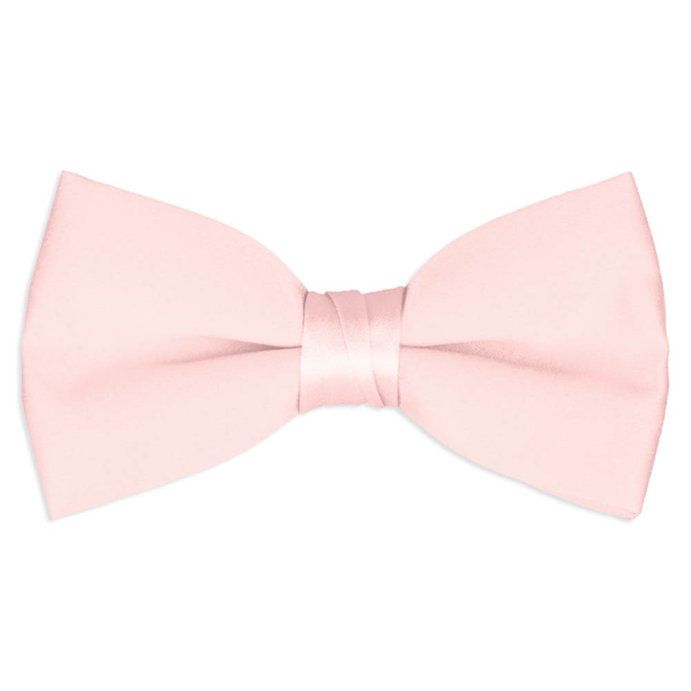 Baby Pink Bow Png - Mens Bow Tie Deluxe Poly Satin Light Pink, Transparent background PNG HD thumbnail