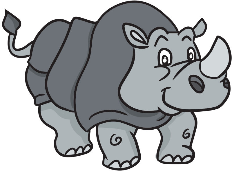 Pin Rhino Clipart #8 - Baby Rhino, Transparent background PNG HD thumbnail