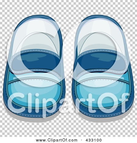 Royalty Free (Rf) Clipart Illustration Of A Pair Of Blue Boyu0027S Baby Shoes   2 By Bnp Design Studio #433100 - Baby Shoes For Boys, Transparent background PNG HD thumbnail