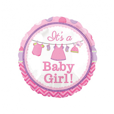 Its A Girl Baby Shower Foil Balloon - Baby Shower Its A Girl, Transparent background PNG HD thumbnail
