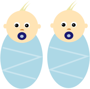 Twin Baby Boys Clip Art - Baby Twins Boys, Transparent background PNG HD thumbnail