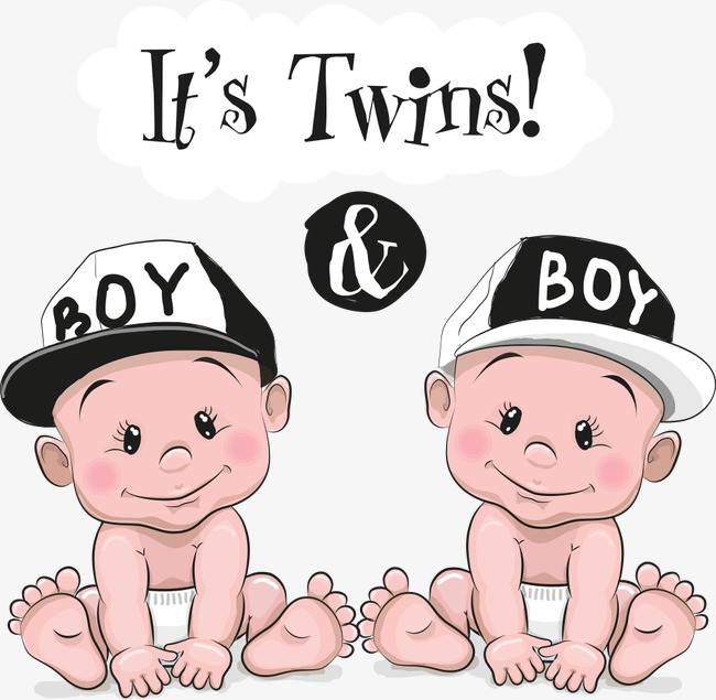 Twin Boys clip art