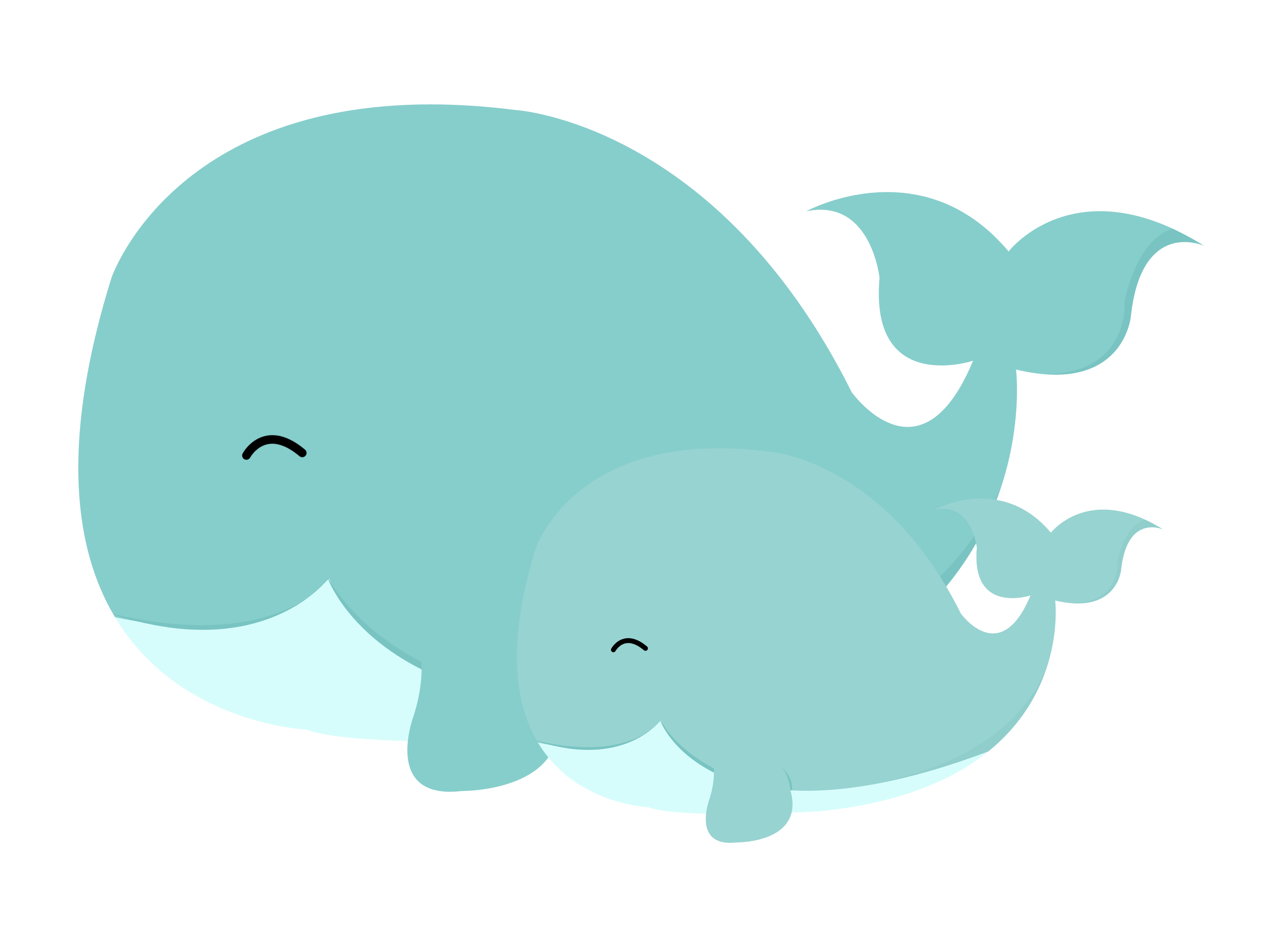 Baby Whale Clip Art - Baby Whale, Transparent background PNG HD thumbnail