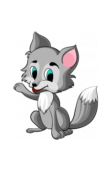 A Baby Wolf Teddy From The Forest Friends - Baby Wolf, Transparent background PNG HD thumbnail
