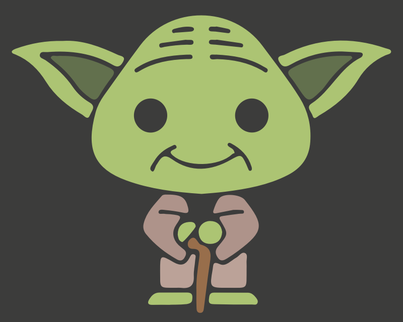 Clipart - Baby Yoda, Transparent background PNG HD thumbnail