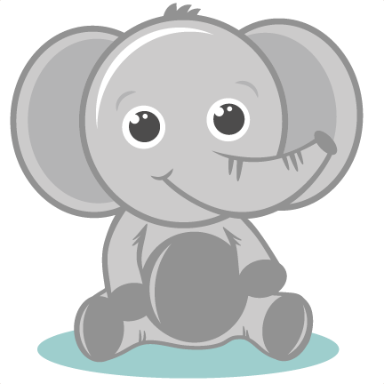 Baby Elepahnt Svg Cutting Files Elephant Svg Cut File Baby Elephant Svg File For Scrapbooking - Baby Zoo Animals, Transparent background PNG HD thumbnail