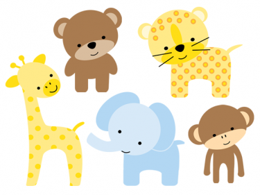 Cute Cartoon Zoo Animals | zoo clip art 16 375×281 - Cute Baby Zoo, Baby Zoo Animals PNG - Free PNG