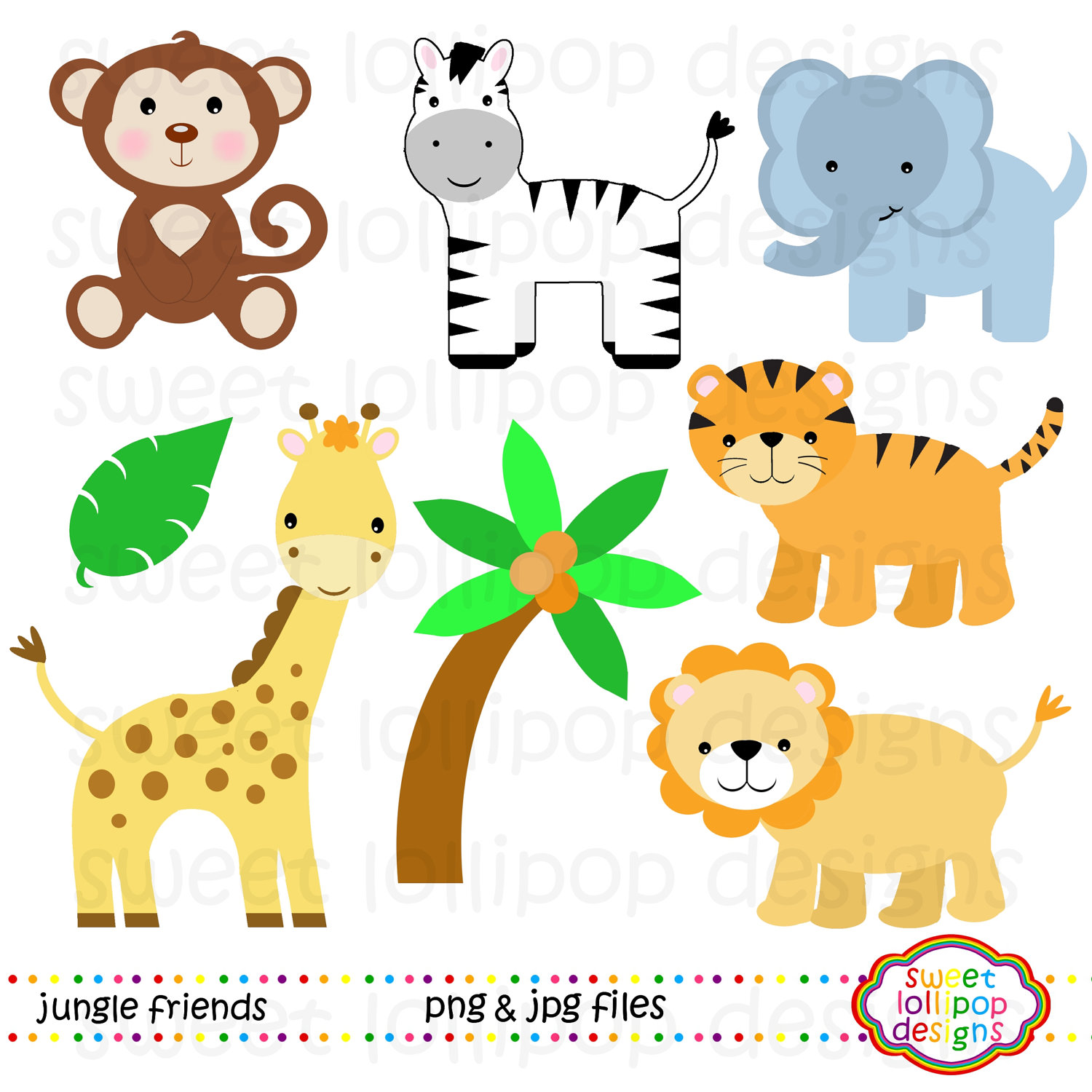 safari animals template
