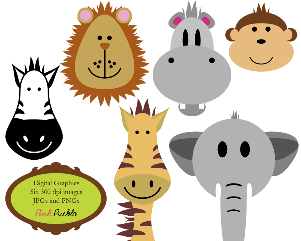 8 Safari Animals Clip Art Ima
