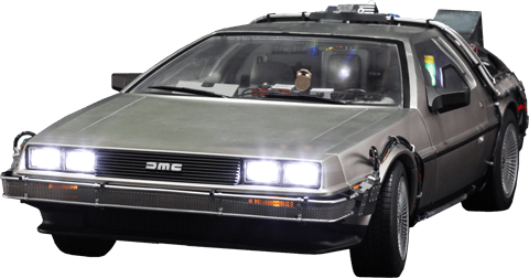 Delorean Front Back To The Future - Back To The Future, Transparent background PNG HD thumbnail