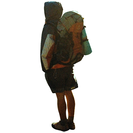 A Cutout Photo Of A Backpacking Guy Who Is Ready To Take On The World. - Backpacker, Transparent background PNG HD thumbnail