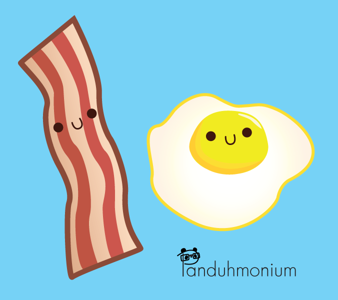 Bacon And Egg By Panduhmonium Hdpng.com  - Bacon And Egg, Transparent background PNG HD thumbnail