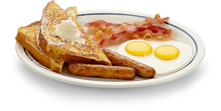 Stevies Diner Traditional Breakfast - Bacon And Egg, Transparent background PNG HD thumbnail