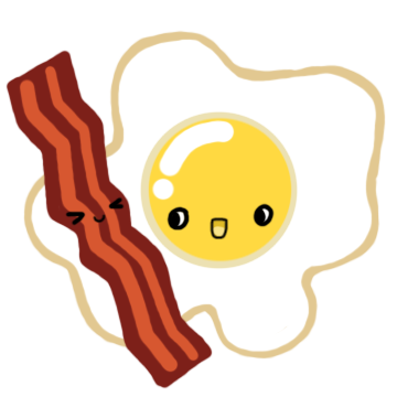 Sunny side up eggs and bacon 