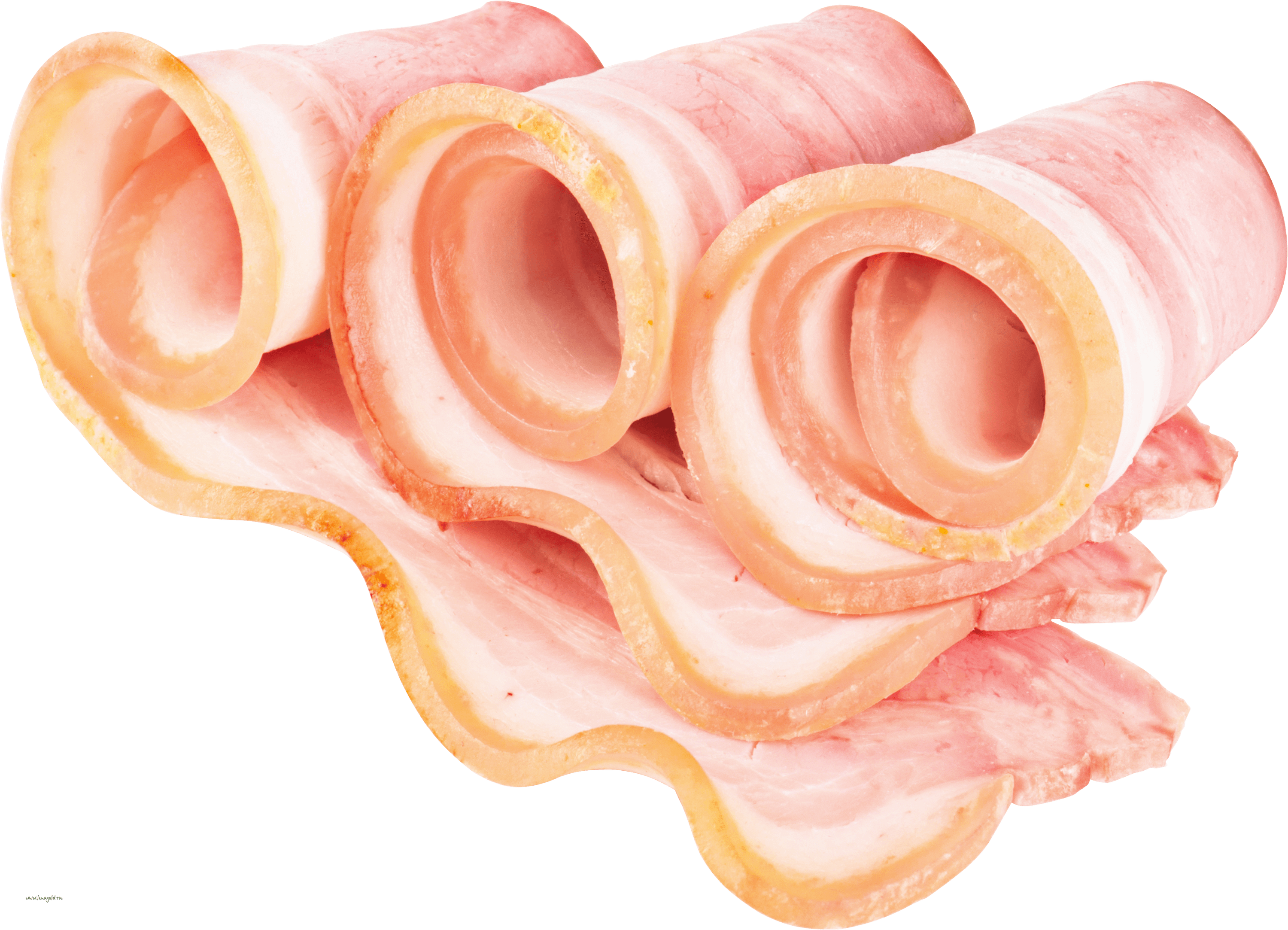 Bacon Slices Three - Bacon, Transparent background PNG HD thumbnail