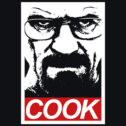 Cook Heisenberg T Shirts   Textual Tees - Bad Cook, Transparent background PNG HD thumbnail