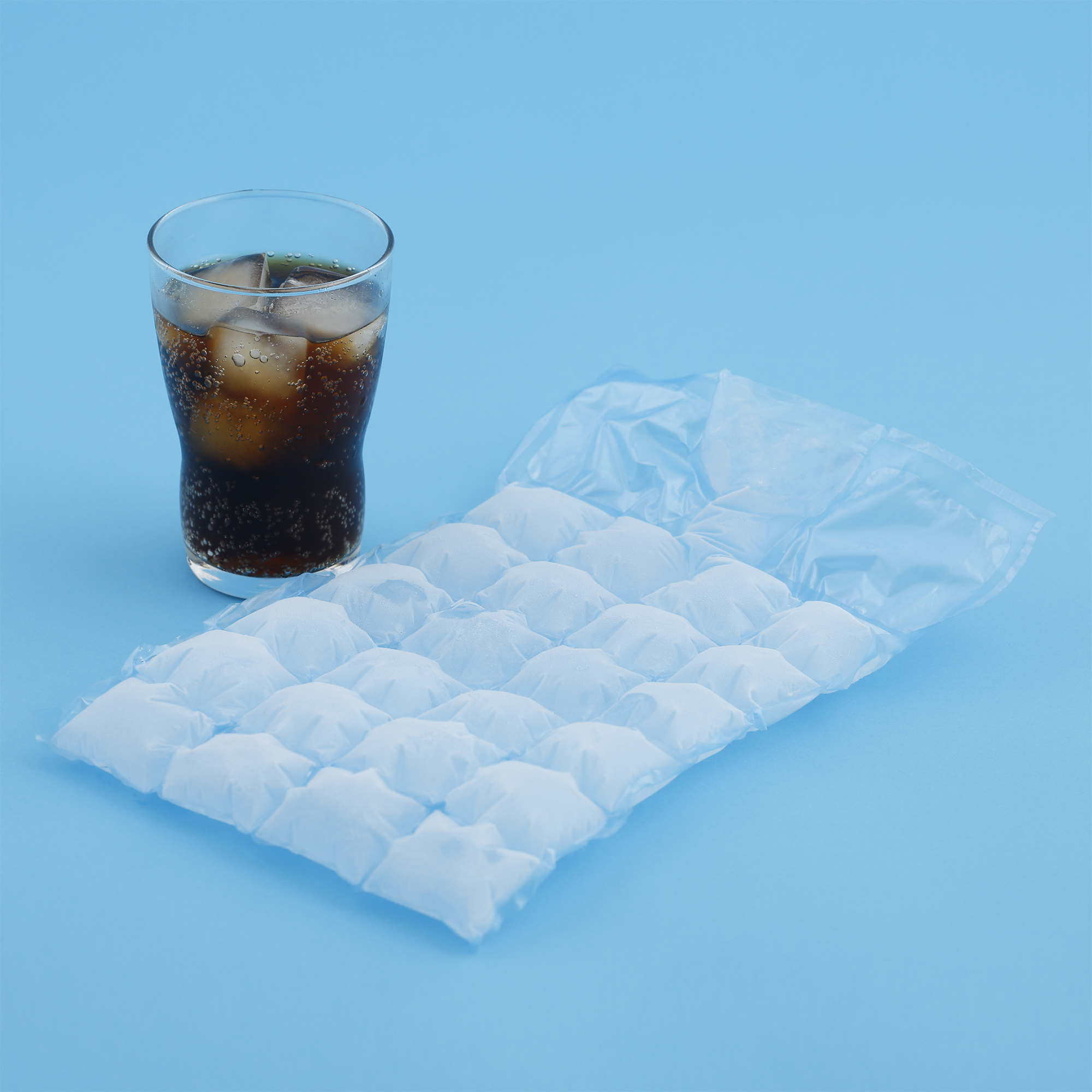 Ice Cube Bag - Bag Of Ice Cubes, Transparent background PNG HD thumbnail