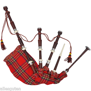 Image Is Loading Scottish Great Highland Bagpipe Red Royal Steward Bagpipes  - Bagpipes, Transparent background PNG HD thumbnail