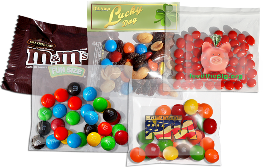 Bags With 1 Oz Candy Fills - Bags Of Candy, Transparent background PNG HD thumbnail