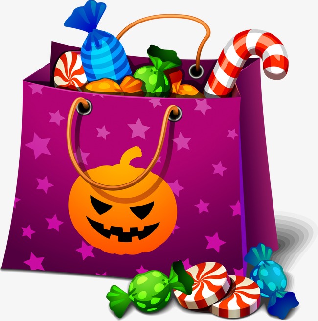 Halloween Bag, Halloween, Candy, Bag Png And Vector - Bags Of Candy, Transparent background PNG HD thumbnail