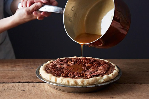 Community Pick Food 52: Salted Caramel Chocolate Pecan Pie - Baked Pie, Transparent background PNG HD thumbnail