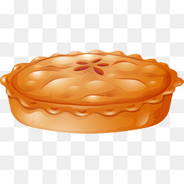 baked pie vector graphic