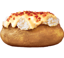 Oven Baked Potato Topped With Wendyu0027S Tasty Chili And Cheese. - Baked Potato, Transparent background PNG HD thumbnail